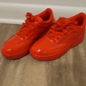 Cardi B X Reebok Glossy Red Low-Top Sneakers